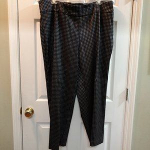 New Directions Curvy 24W Black and White Women's Pants